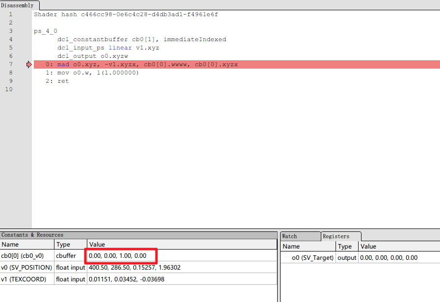 turnoff forwardbase shader disassembly